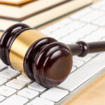 Wooden,Judge,Gavel,And,Soundboard,With,Keyboard