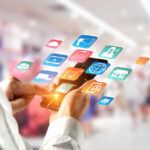 Omni,Channel,Technology,Of,Online,Retail,Business.,Multichannel,Marketing,On
