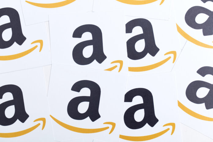 Oxford,,Uk, ,January,30th,2017:,Amazon,Logo,Printed,Onto