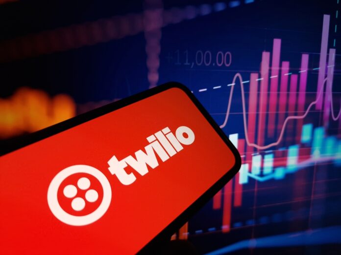 Konskie,,Poland, ,February,09,,2024:,Twilio,Company,Logo,Displayed